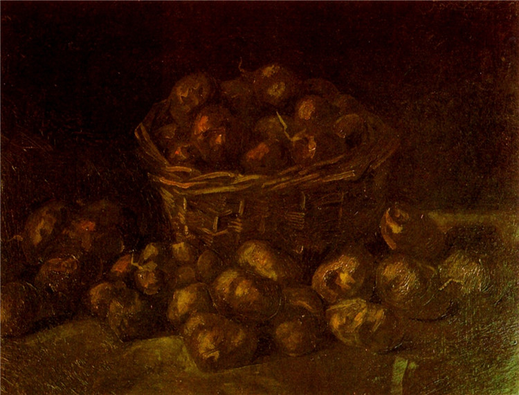 Basket Of Potatoes 1885 Van Gogh Oil Painting